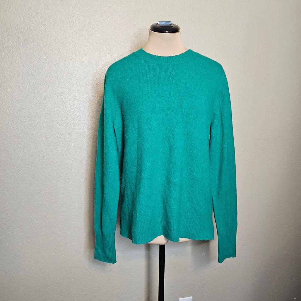 J.Crew Extra-Soft Kelly Green Crewneck Sweater Medium